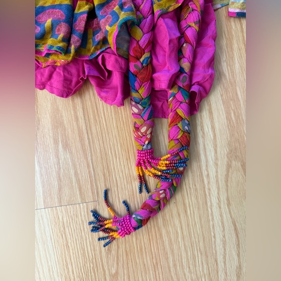 Farm Rio Sweet Forest Pink Mini Dress Size Small NWOT - Picture 6 of 7